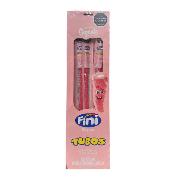 3681 FINI TUBOS SUPERGIGANTE YOGURT FRESA *24UND CJ*6