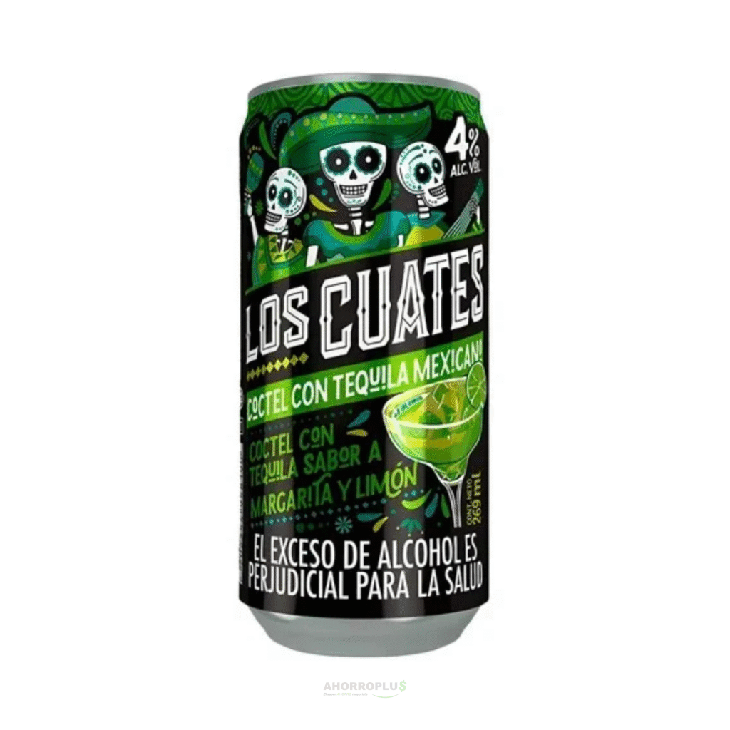 3755 LOS CUATES 269ML S. MARGARITA Y LIMON *24