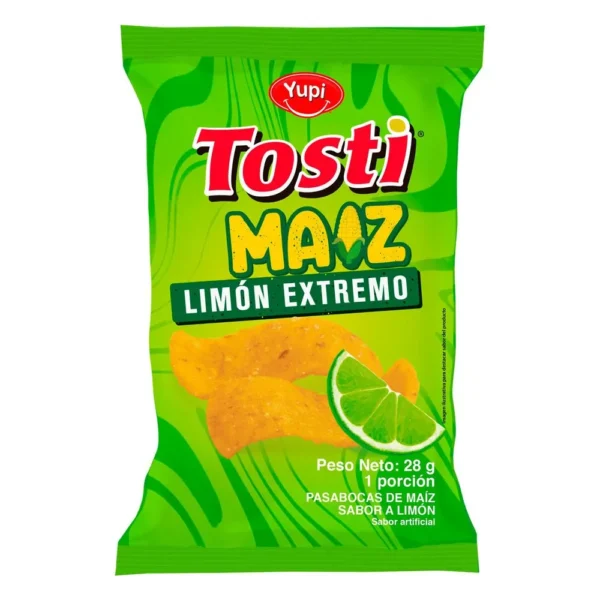 3997 TOSTI MAIZ LIMON EXTREMO28GR*12 CJ*6
