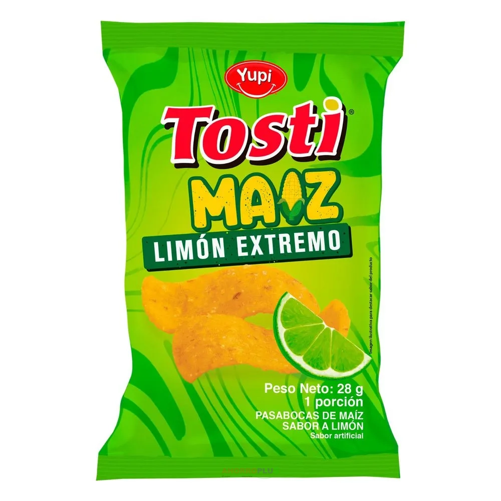 3997 TOSTI MAIZ LIMON EXTREMO28GR*12 CJ*6