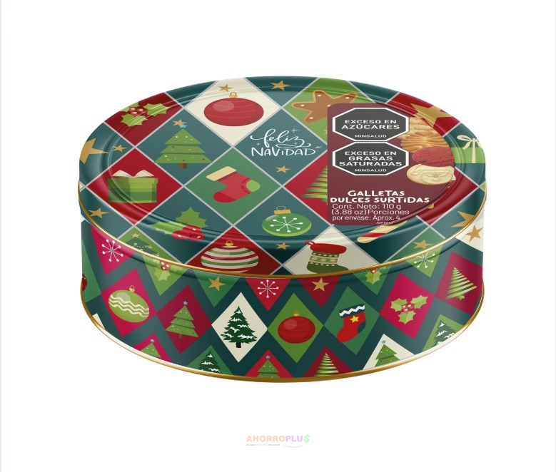 4019 NVD GALLETA NOEL LATA SURTIDA 110GR