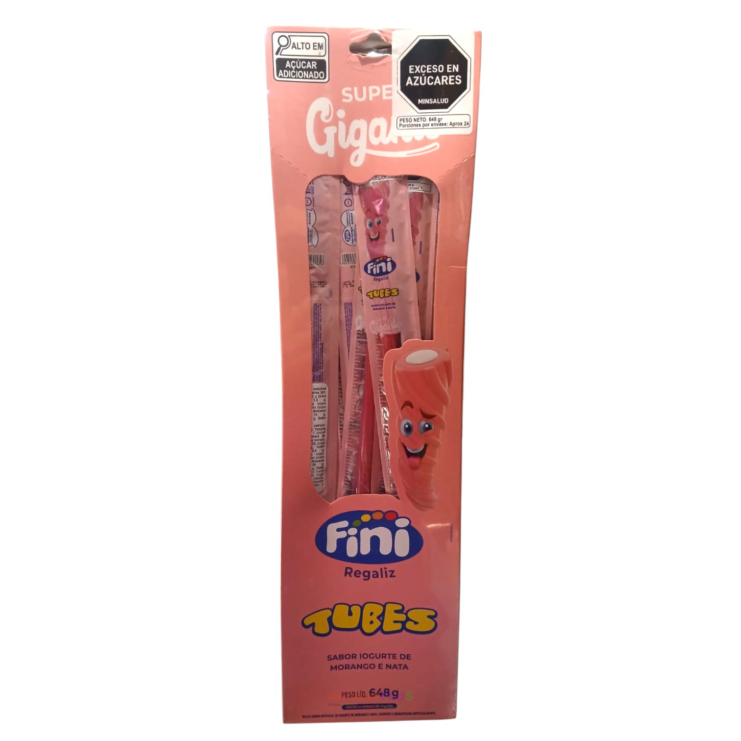 53 FINI TUBOS SUPERGIGANTE YOGURT MORA *6*24UN 53 FINI TUBOS SUPERGIGANTE YOGURT MORA *6*24UN