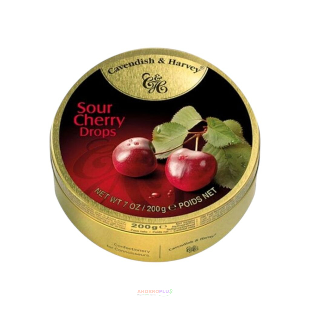 78 CAVENDISH SOUR CHERRY DROPS 9 200GR   Mayorista AhorroPlus
