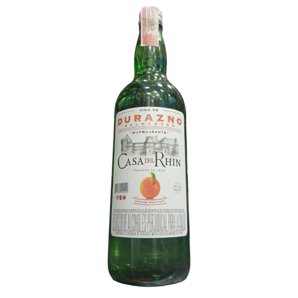784 VINO CASA DEL RHIN DURAZNO BT   Mayorista AhorroPlus