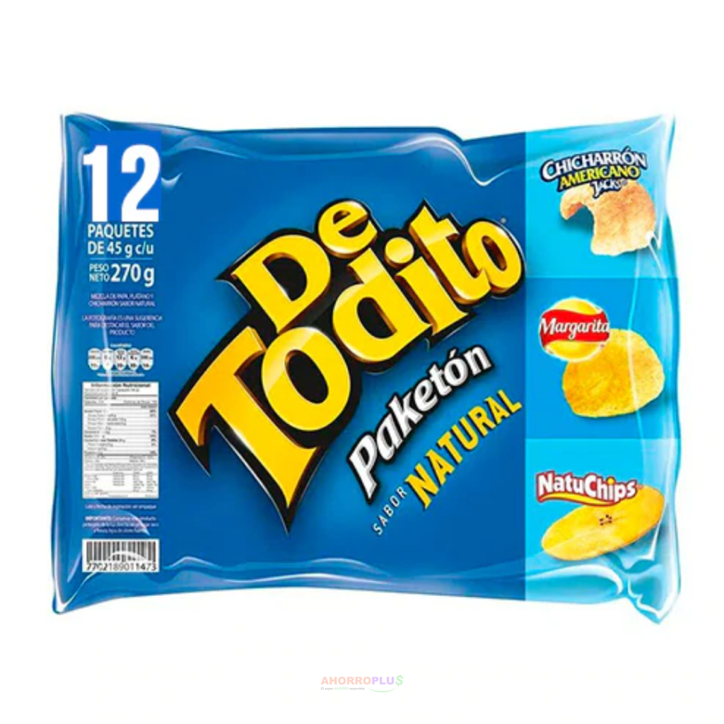 2818 DETODITO NATURAL 540GR PAQ*12