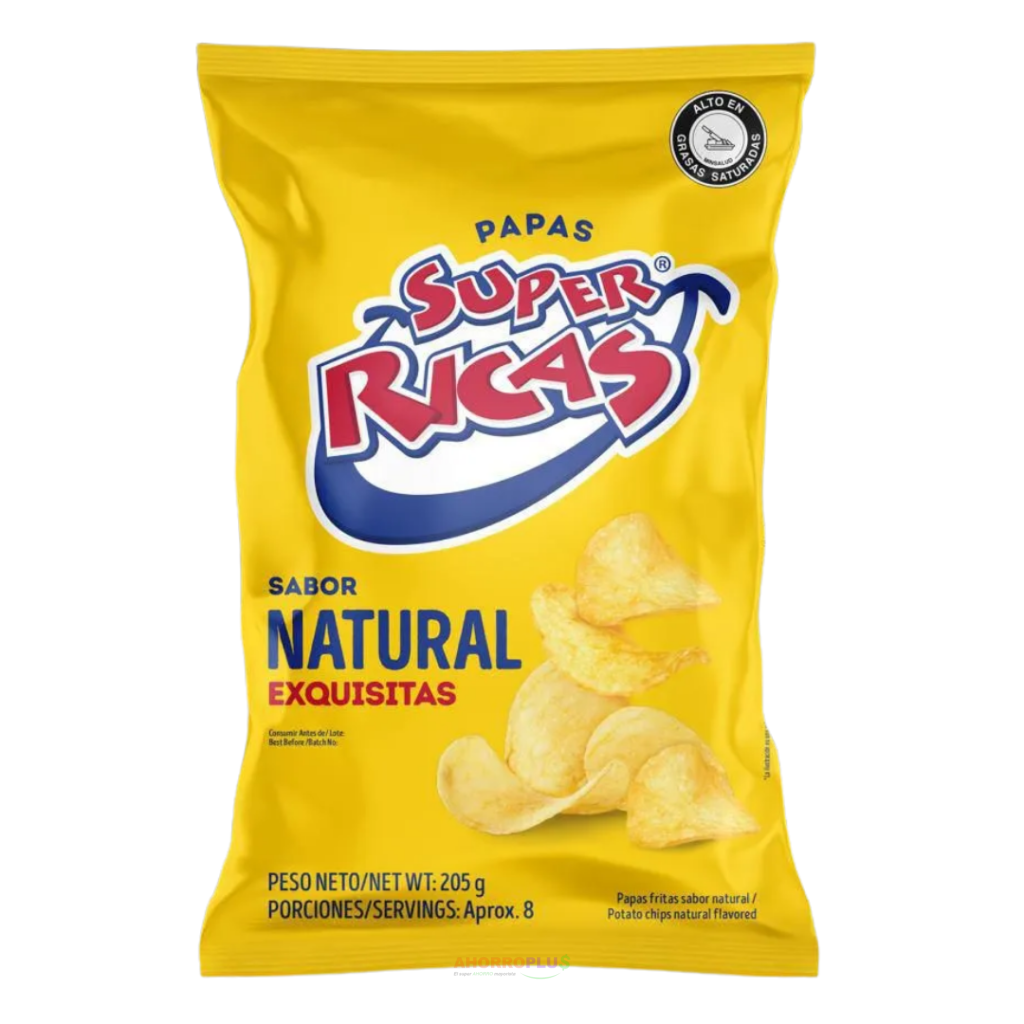2926 PAPAS SUPER RICAS NATURAL 105 GR   Mayorista AhorroPlus