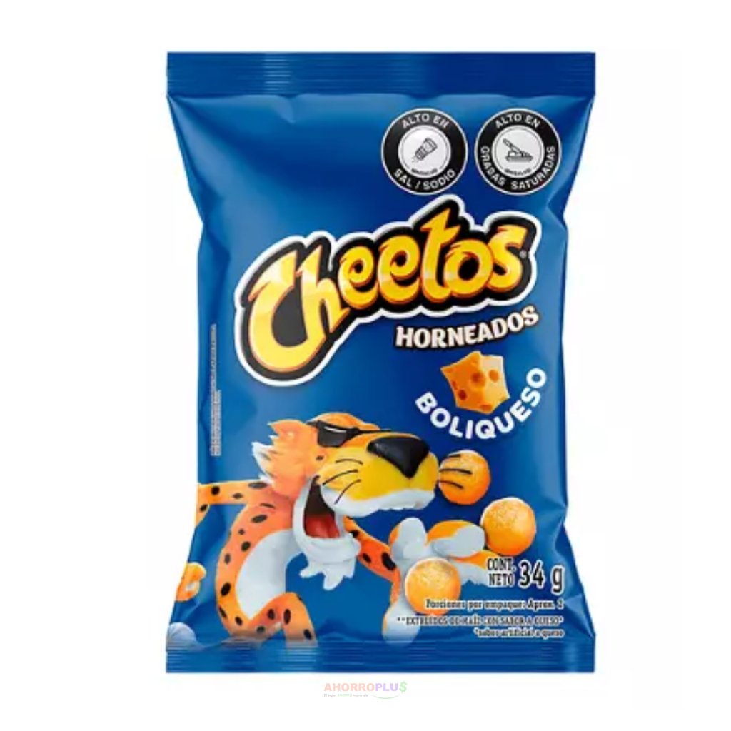 2954 CHEETOS BOLIQUESO 34G CJ30   Mayorista AhorroPlus