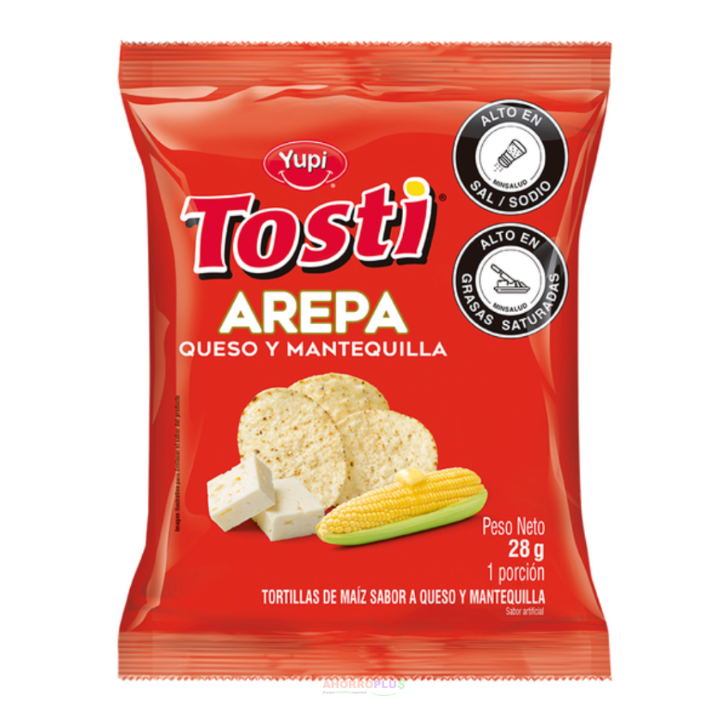 376 TOSTI AREPA 28GR PQ12 6   Mayorista AhorroPlus