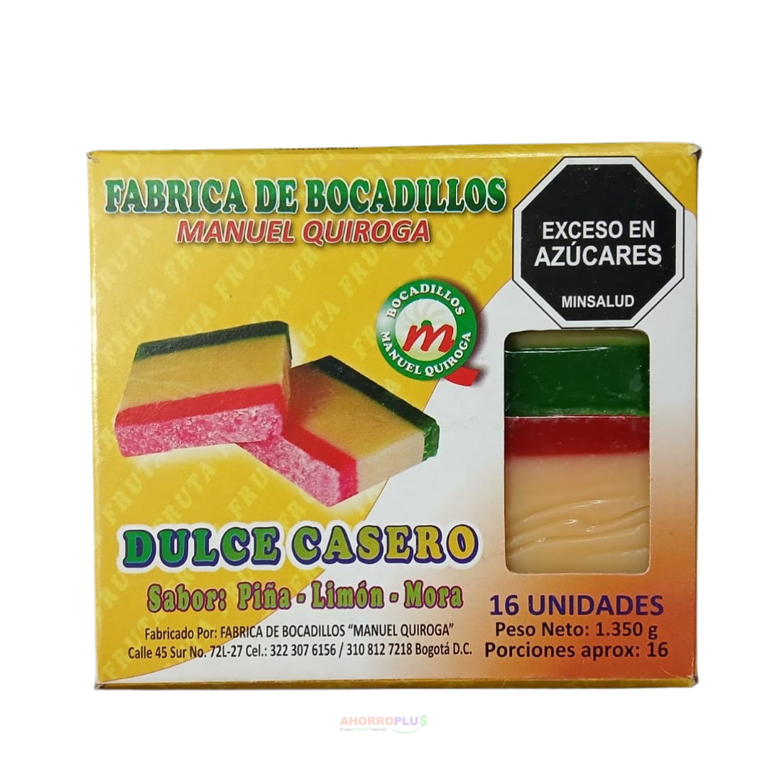 601 BOCADILLO S PIÑA-LIMON-MORA 1350GR 601 BOCADILLO S PIÑA-LIMON-MORA *1350GR