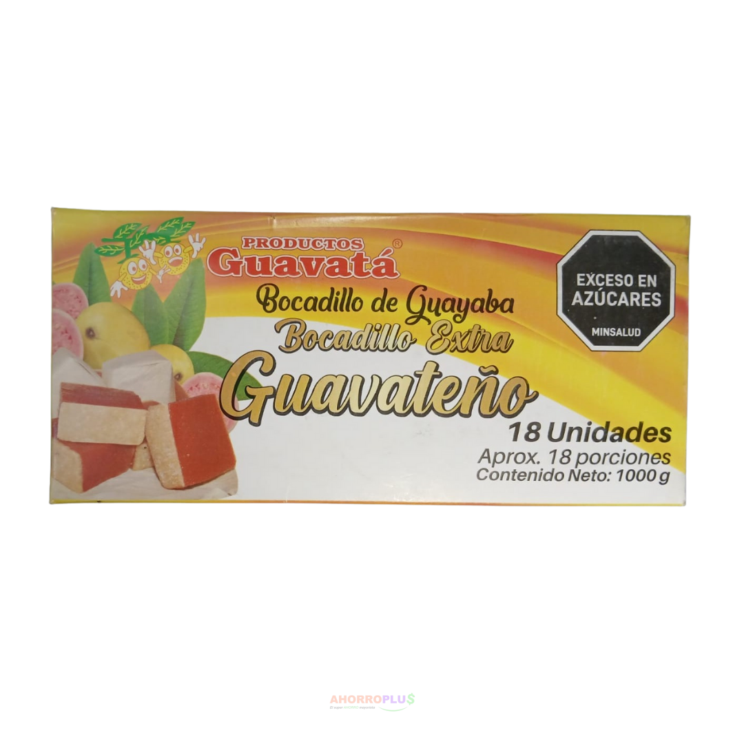 610 BOCADILLO GUAVATEÑO 18UND 1000GR 610 BOCADILLO GUAVATEÑO *18UND *1000GR