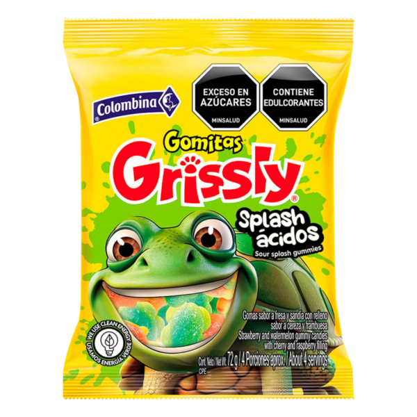 734 GOMAS GRISLLY SPLASH ACIDOS 240GR*50 CJ*24