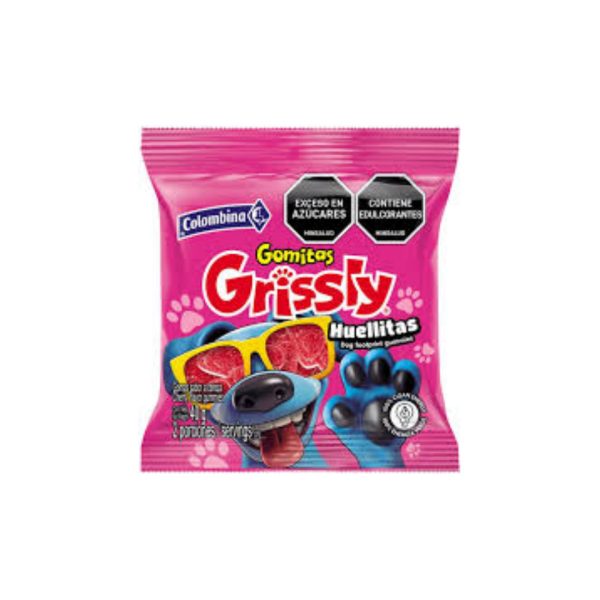 GOMAS GRISSLY SNACKS HUELLITAS UND 40GR CJ*24