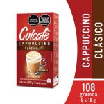 COLCAFE CAPPUCCINO CLASICO SOBRES 108GR12   Mayorista AhorroPlus