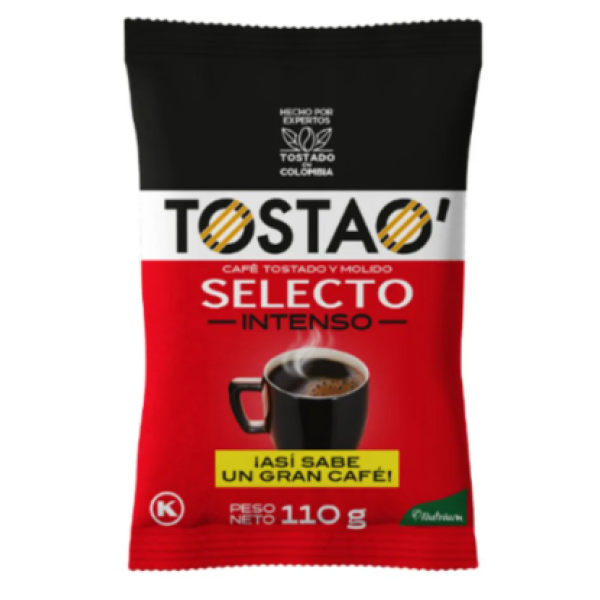 CAFE TOSTAO SELECTO INTENSO *110GR CJ*72