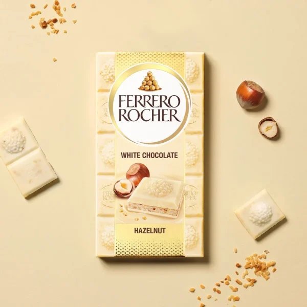 CHOCOLATE FERRERO WHITE *90GR CJ*8