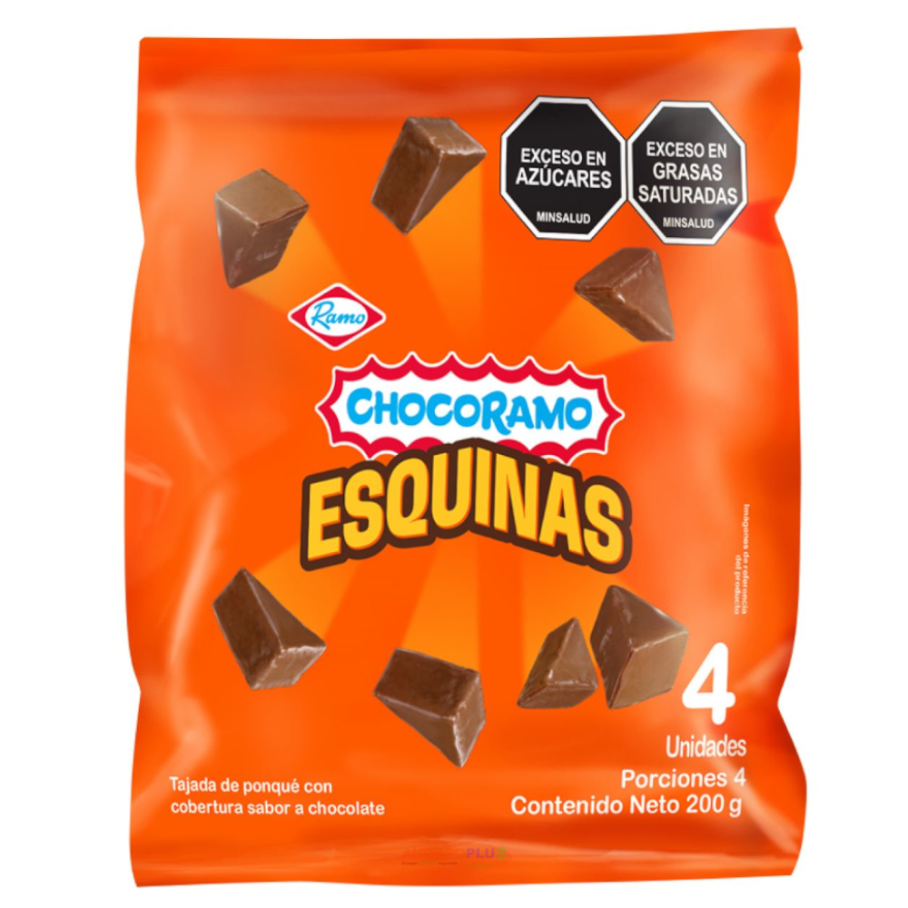 CHOCORAMO ESQUINAS PAQ*4 200GR