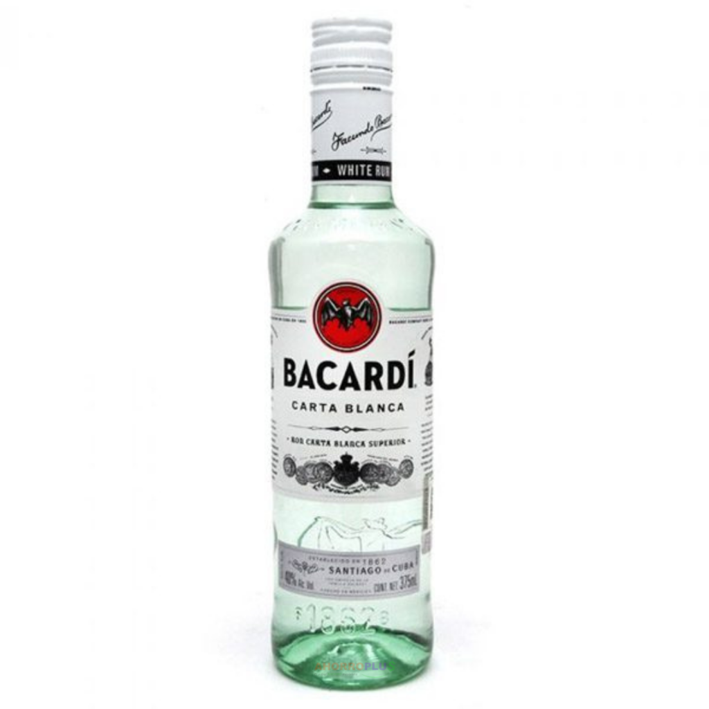 RON BACARDI CARTA BLANCA 375ML   Mayorista AhorroPlus