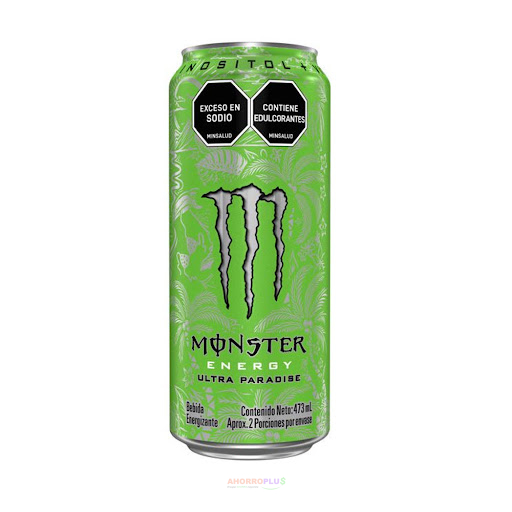 BEBIDA ENERGIZANTE UND MONSTER ULTRA PARADISE LT 473 ML    Mayorista AhorroPlus