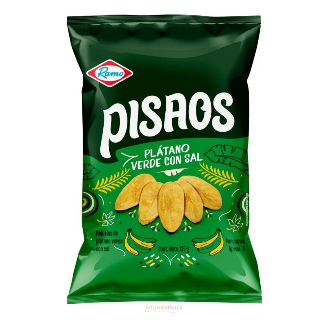 PISAOS PLATANO VERDE CON SAL 135GR - Mayorista AhorroPlus PISAOS PLATANO VERDE CON SAL 135GR Mayorista AhorroPlus