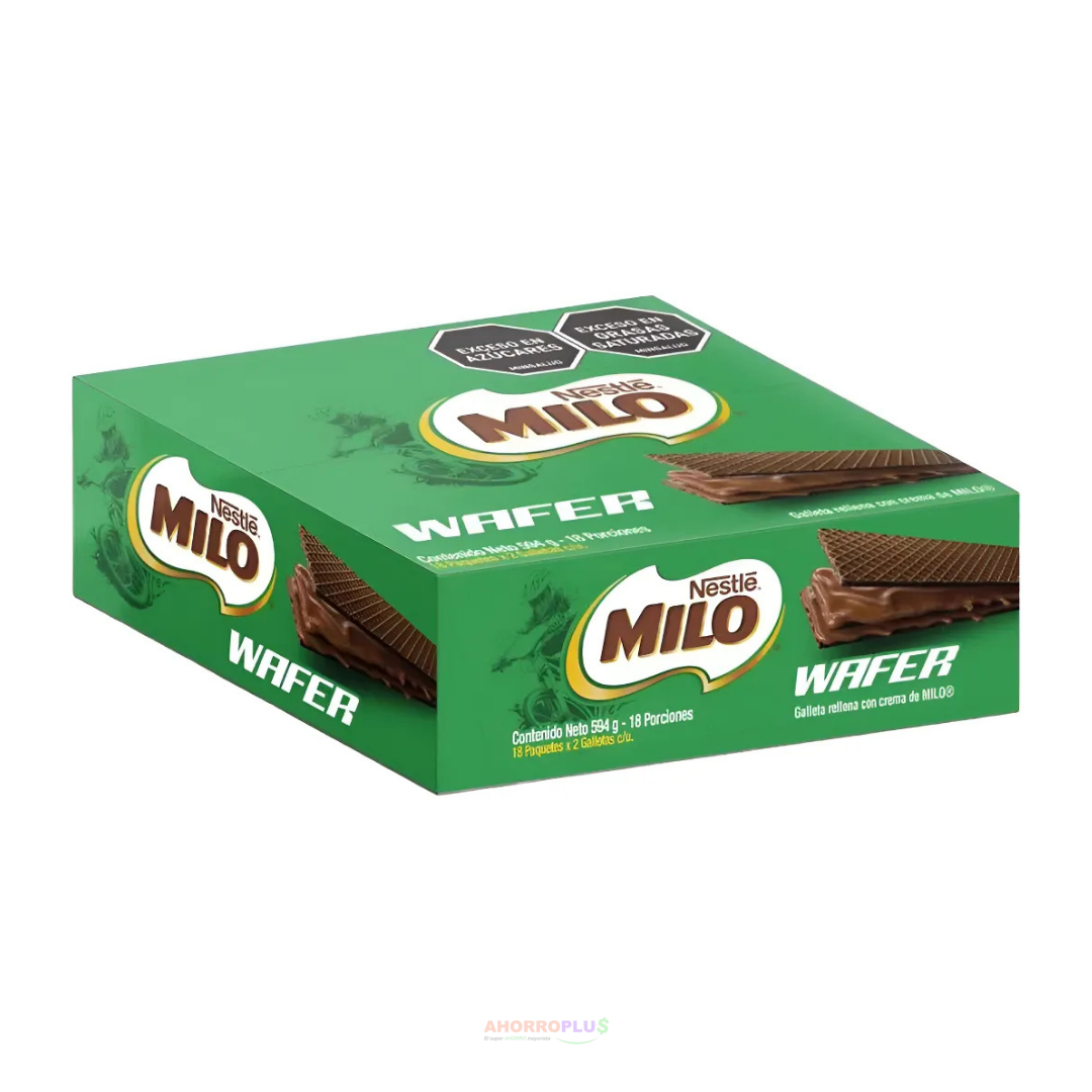GALLETA MILO WAFER *18 CJ*12