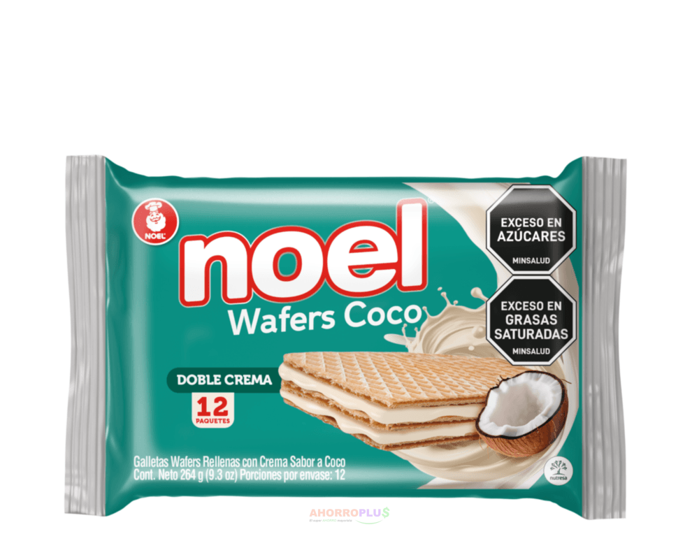 GALLETA NOEL WAFER COCO 12 CJ*24
