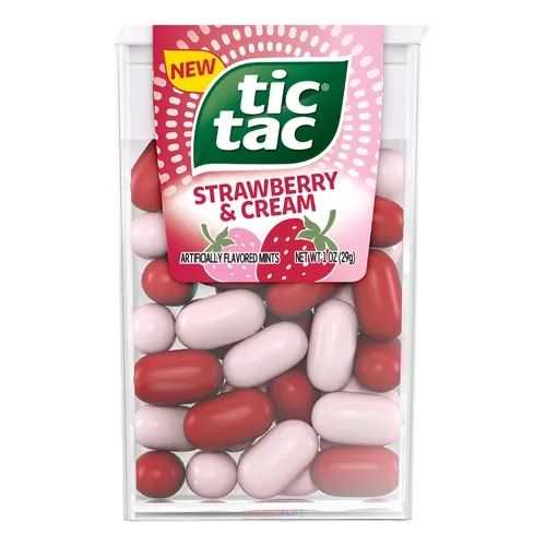 MENTA TIC TAC FRESAS Y CREMA CJ24   Mayorista AhorroPlus