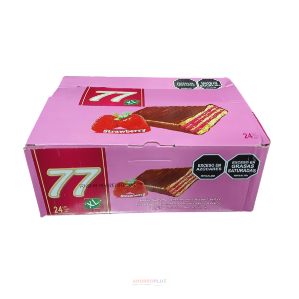 GALLETA WAFER 77 XL FRESA *24UND CJ*6