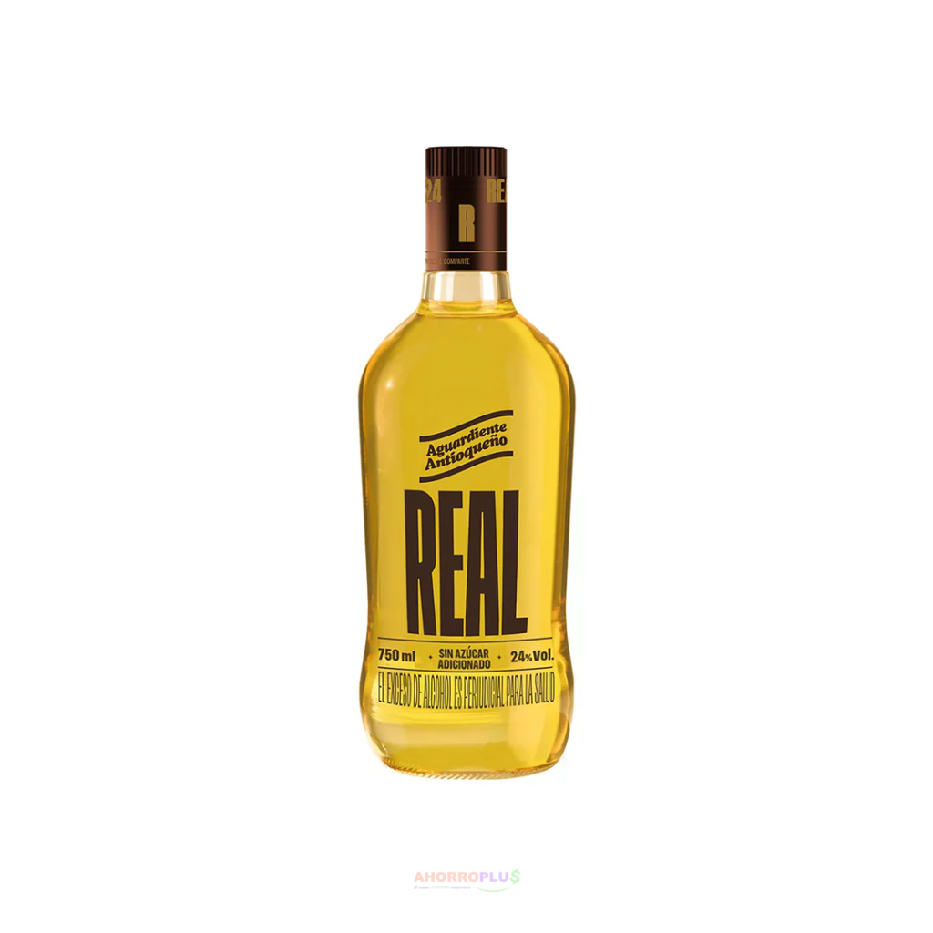 AGUARDIENTE ANTIOQUE&Ntilde;O REAL AMARILLO BT CJ20   Mayorista AhorroPlus