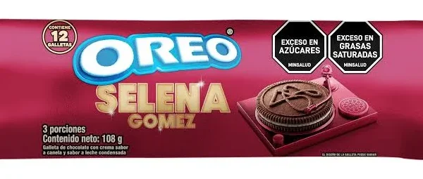GALLETA OREO ROLLO SELENA GOMEZ *30
