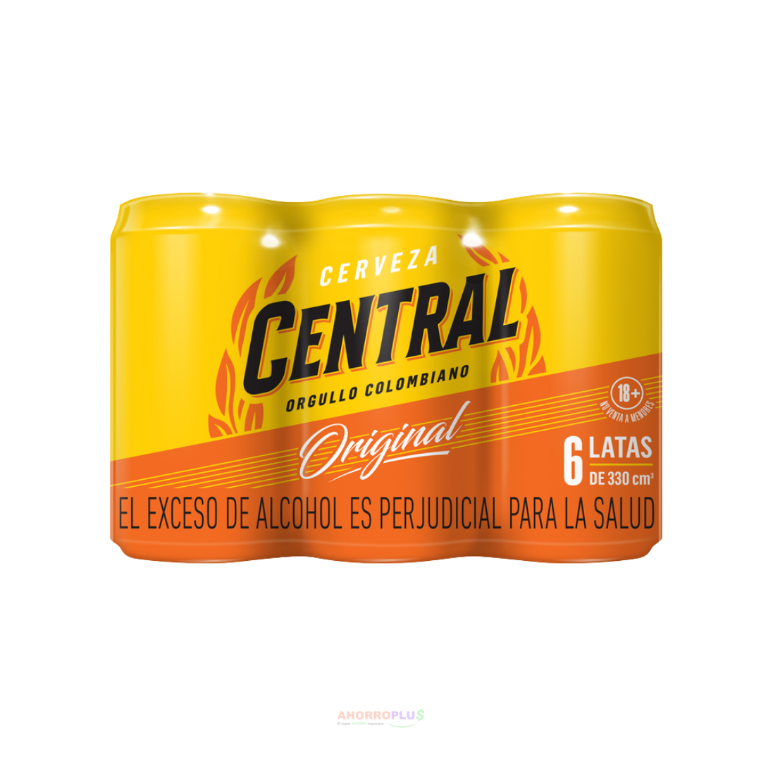 CERVEZA CENTRAL SIX PACK FRIO NEVERA