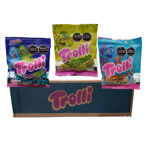 GOMAS TROLLI AZUL(ANILL,MORG,ANAY,NINJ*40GR CJ*24