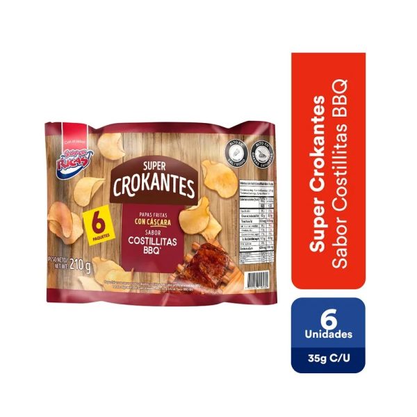 SUPER RICAS CROKANTES BBQ *6UND CJ*12
