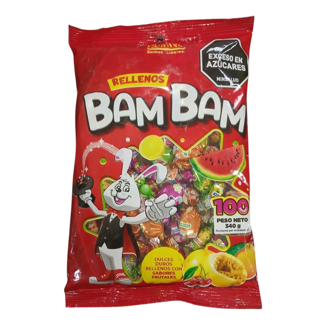 HLL DULCE RELLENO BAM BAM SURT 340GR 100UND CJ30 - Mayorista AhorroPlus HLL DULCE RELLENO BAM BAM SURT 340GR 100UND CJ30 Mayorista AhorroPlus