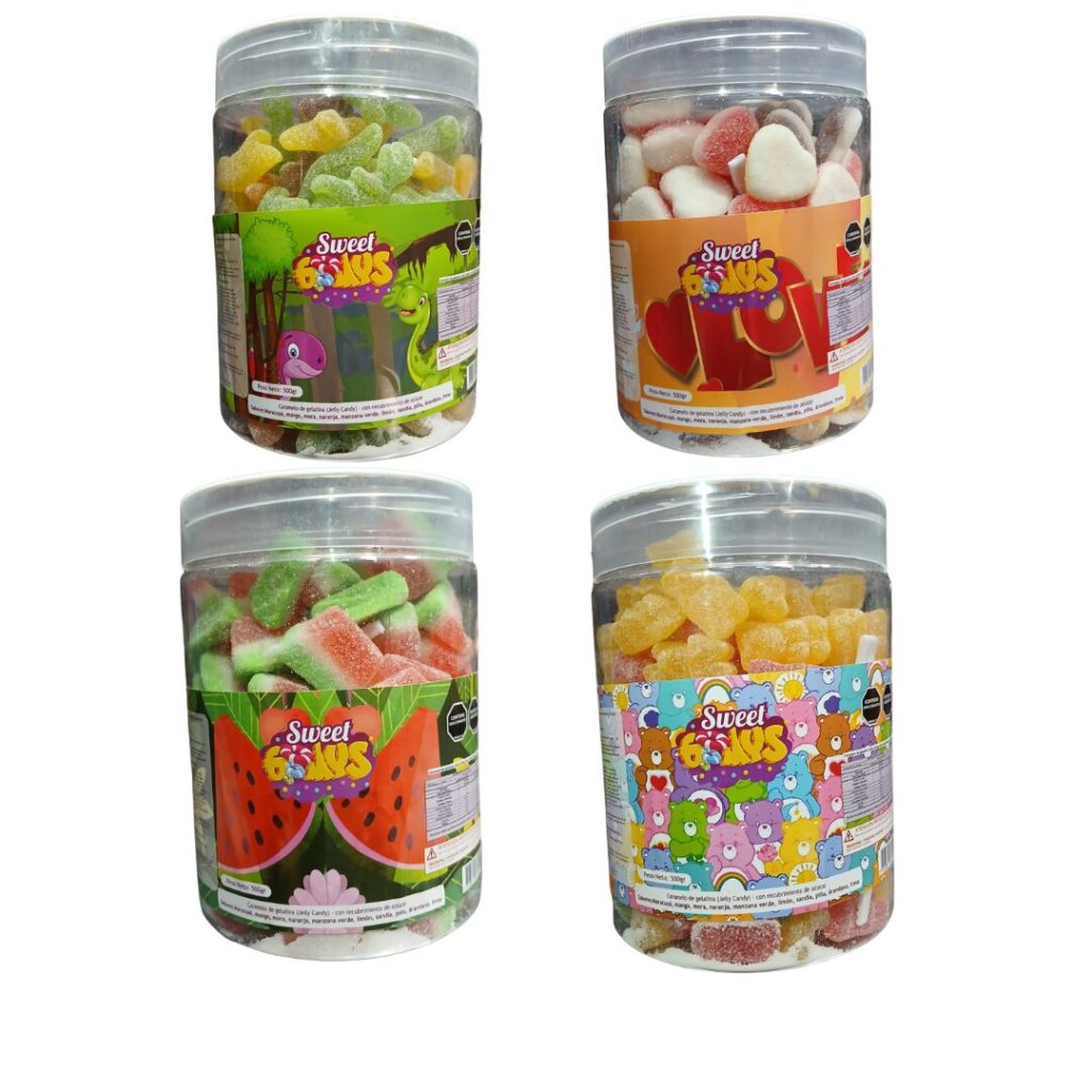 GOMA SWEET GUMYS TARRO OSITOS LOVE DINOSARIOS SANDIAS 500 G   Mayorista AhorroPlus