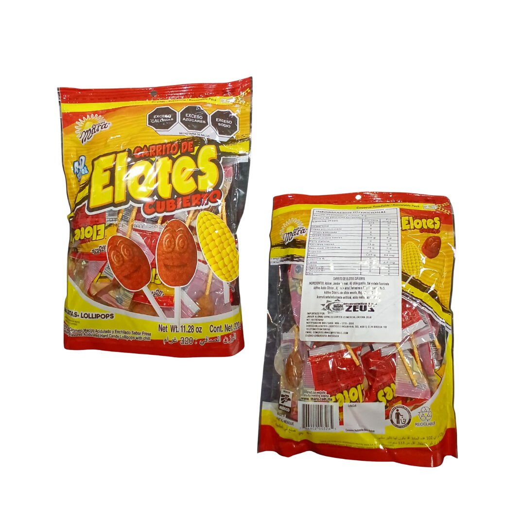 CHUPETA CARRITO DE ELOTES CUBIERTO *40 CJ*35