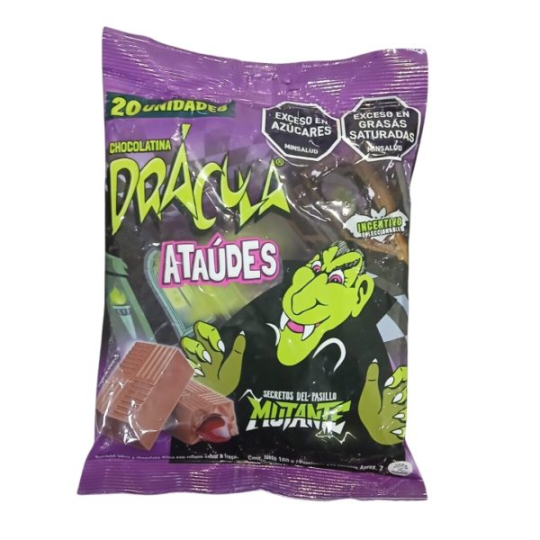 HLL CHOCOLATINA DRACULA ATAUDES BOLSA*20 160GR*24