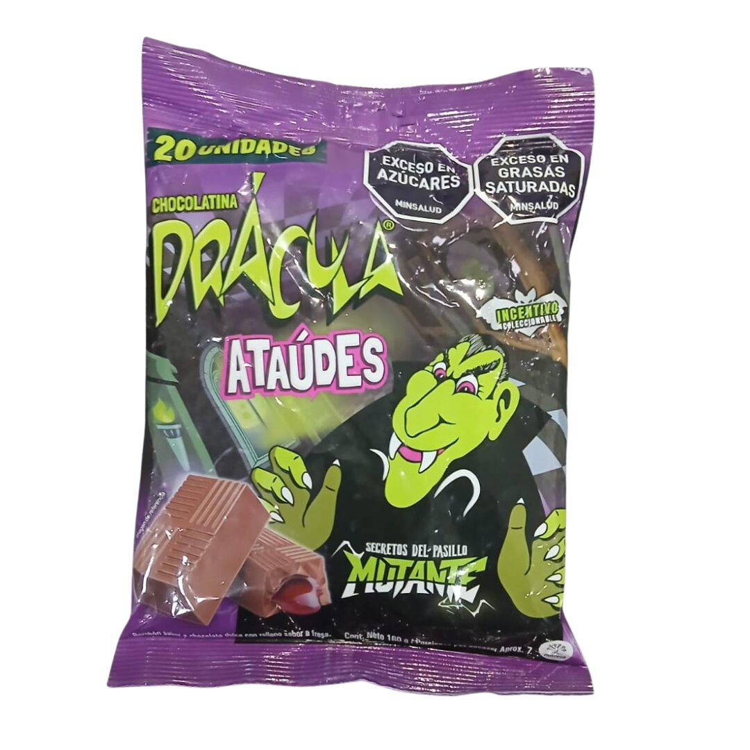 HLL CHOCOLATINA DRACULA ATAUDES BOLSA20 160GR24 - Mayorista AhorroPlus HLL CHOCOLATINA DRACULA ATAUDES BOLSA20 160GR24 Mayorista AhorroPlus