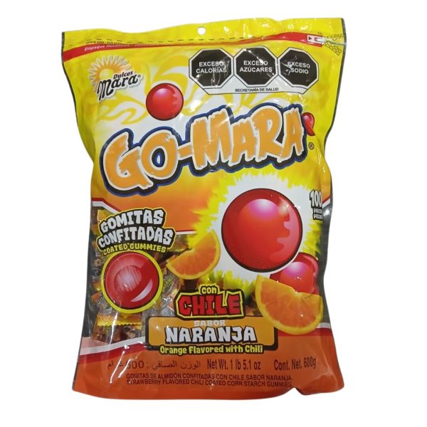 CHICLE GO-MARA NARANJA*100 600GR