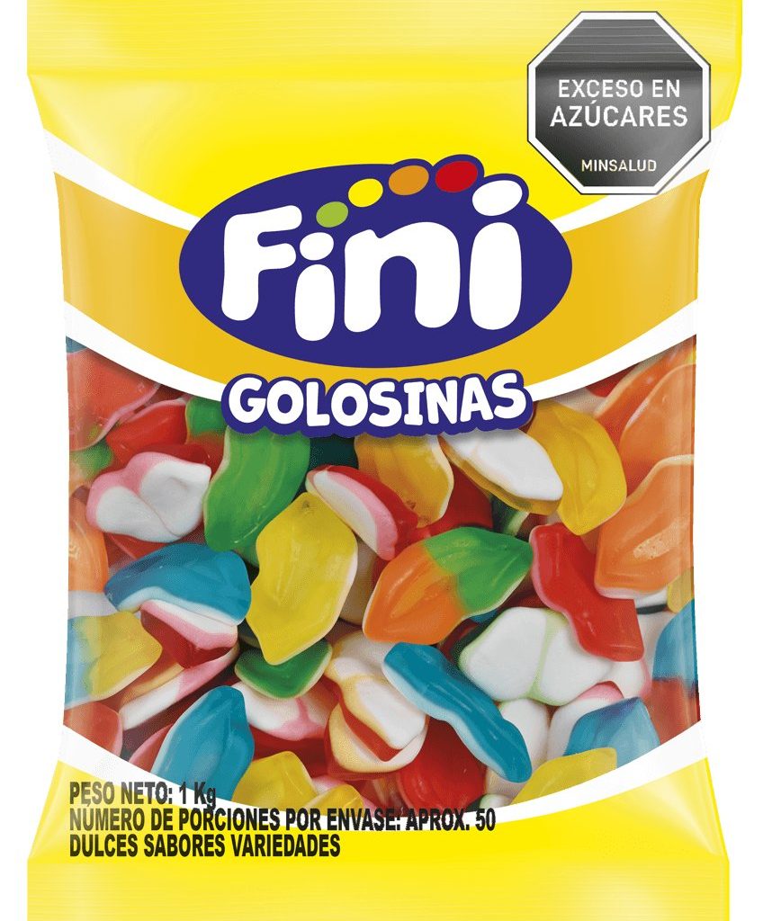 GOMAS FINIS LABIOS 1KG CJ12   Mayorista AhorroPlus