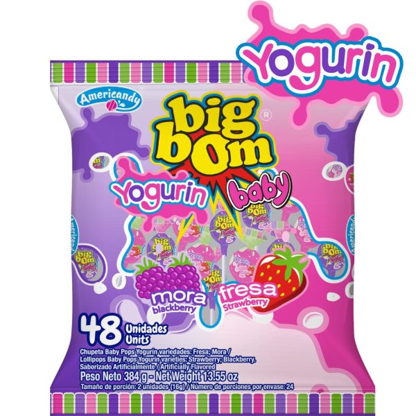 CHUPETA BIG BOM BABY YOGURIN *48UND CJ*16