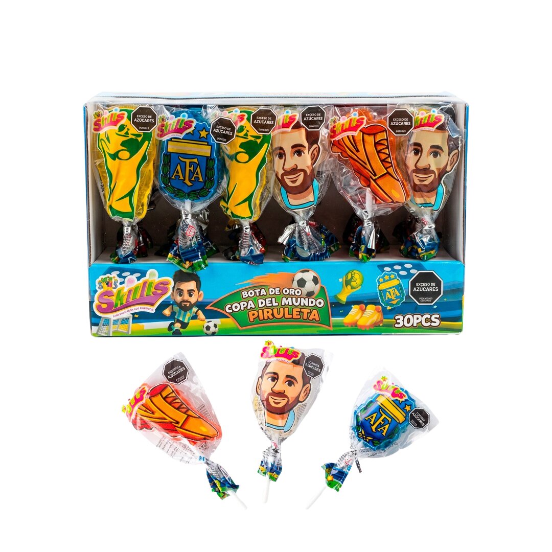 CHUPETA FIGURAS MUNDIAL *30UND CJ*20