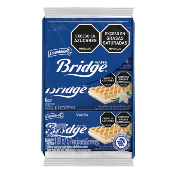 GALLETA WAFER BRIDGE S.VAINILLA*6 CJ *!2