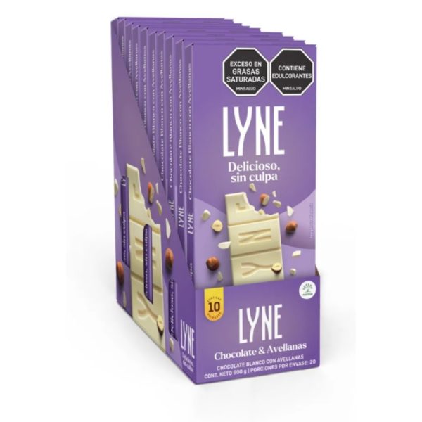 CHOCOLATE LYNE AVELLANAS *60GR CJ*10