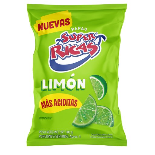 PAPAS SUPERRICAS LIMON MAS ACIDITAS *12 CJ*7