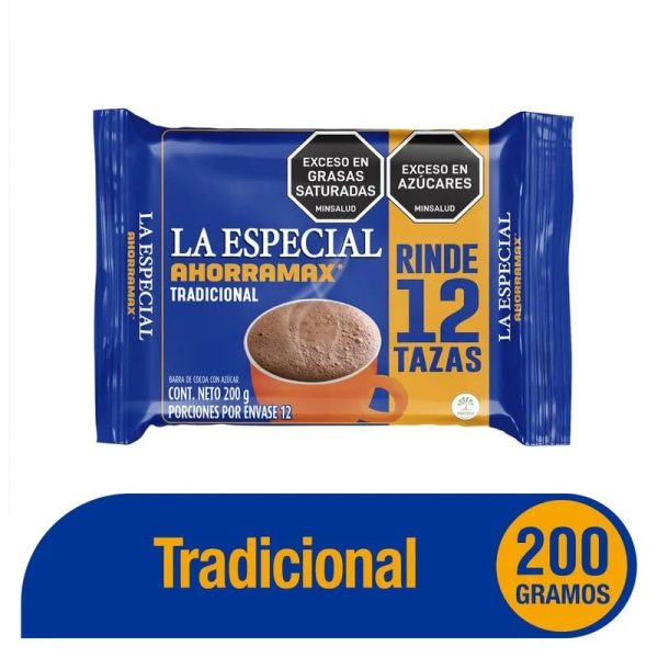 CHOCOLATE LA ESPECIAL COCOA 200GR CJ*60