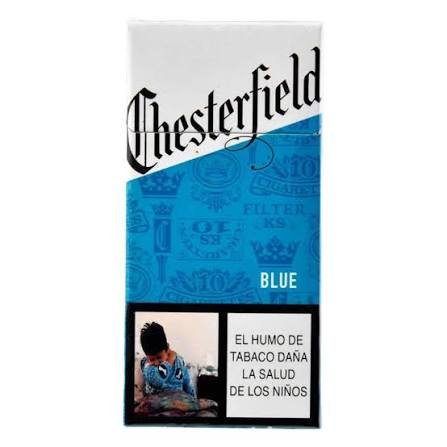 CIGARRILLO CHESTERFIELD AZUL PAQUETE10 CAJETILLAS 60   Mayorista AhorroPlus