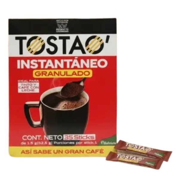 TOSTAO CAFE GRANULADO*35 STICKS 1.5GR CJ*20