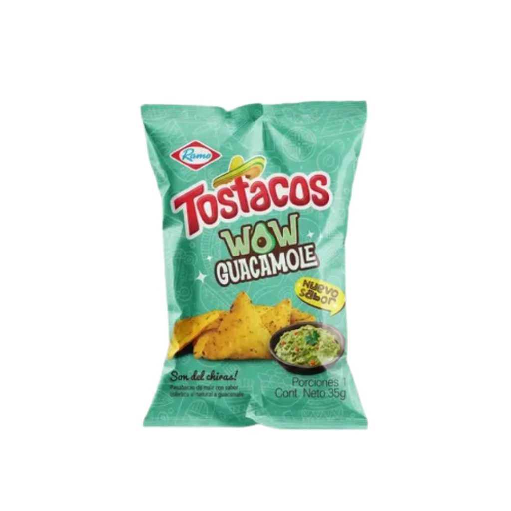 TOSTACOS WOW GUACAMOLE 12PQ 35GR   Mayorista AhorroPlus